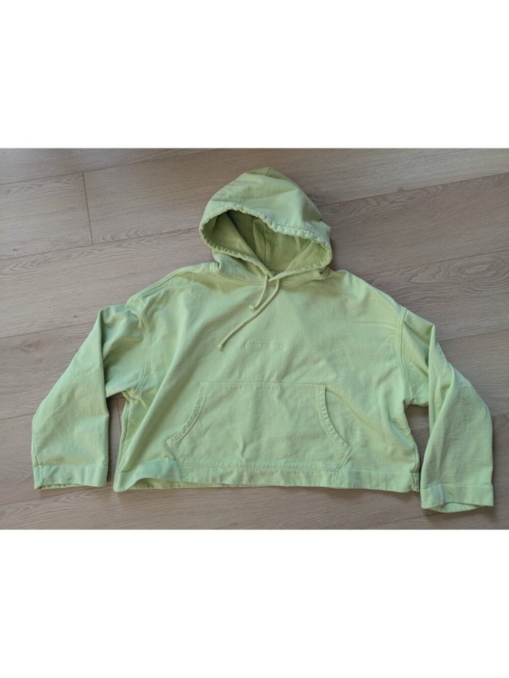 Acne Studios Sweatshirt Sweater Joghy Emboss Cotton in Lime Green S
